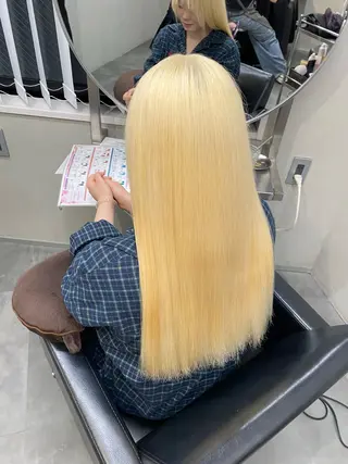 ロング ななみ/博多/ ブリーチ/髪質改善のヘアスタイル