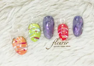 ネイル フルリール 【プライベートサロンのネイルデザイン