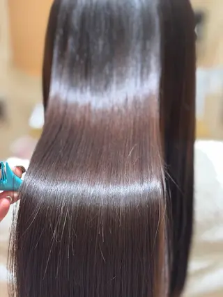 ロング 黒島優香🦋 /縮毛矯正/髪質改善のヘアスタイル