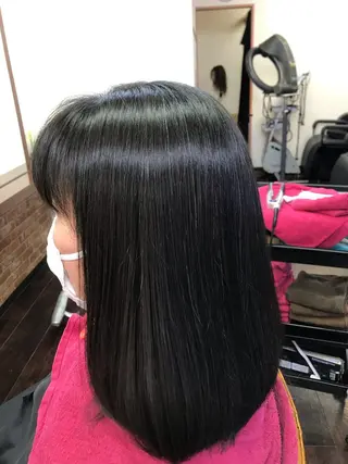 セミロング カラー 桧山 真のヘアスタイル
