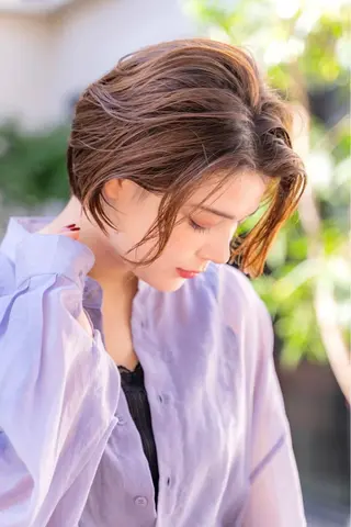 ショート カラー amie蒲田西口所属・🫧褒められ艶髪🫧 Minamiのヘアスタイル