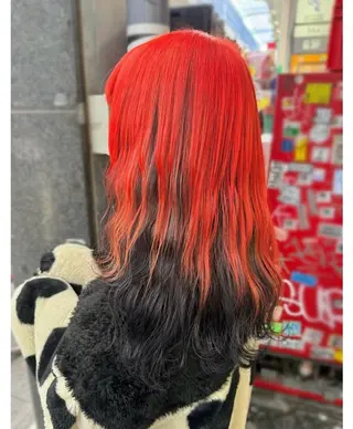 ミディアム カラー GARU-ガル-所属・TSUNO🦖 派手髪/オタク美容師のヘアスタイル