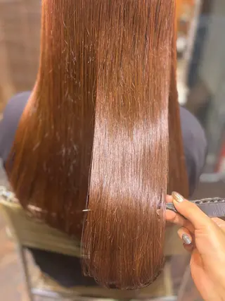 ロング カラー 髪質改善カラー ブラウン🤎YUMEのヘアスタイル