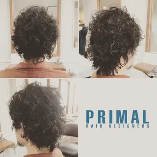 パーマ メンズ 佐瀬竜矢PRIMAL /portのヘアスタイル