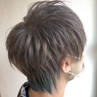 ショート カラー メンズ レイヤーカット/ボブ /縮毛矯正✨大輝のヘアスタイル