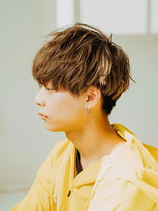 メンズ 🌟髪質改善ケアカラ ー美髪縮毛矯正y🌟のヘアスタイル