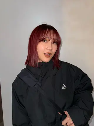 ショート カラー ミルクティー× グレージュMOMOのヘアスタイル