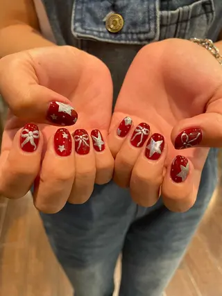 ネイル るか/透明感 カラー/アレンジのヘアスタイル