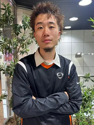 ショート パーマ メンズ Rei/ 縮毛矯正/ ハイライトカラー募集のヘアスタイル