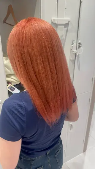 ロング カラー ヘアアレンジ 🌟🍒ハイトーン 韓国ヘア/ユウミのヘアスタイル