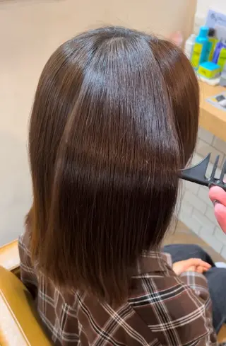 ミディアム eme hair design 【エメ】所属・eme ﾅｵ ストレートモデル募集のヘアスタイル