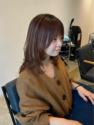 ミディアム レイヤー/大人ボブ 渡邉【日吉美容室】のヘアスタイル