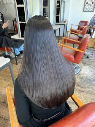 ロング カラー パーマ ヘアアレンジ メンズ 暖色系/透明感 治野心のヘアスタイル