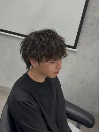 ミディアム 高橋 昂大のヘアスタイル