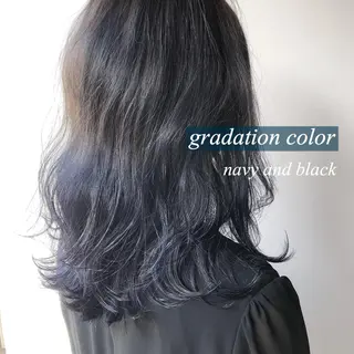 セミロング カラー ヘアアレンジ ネイル マツエク・マツパ 透明感カラー/推しカ ラー☁️JURAのヘアスタイル