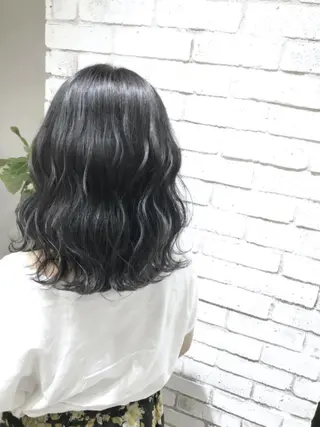 セミロング カラー パーマ ヘアアレンジ メンズ キッズ ネイル マツエク・マツパ バレイヤージュ/ 髪質改善/渡邉悟🌱のヘアスタイル