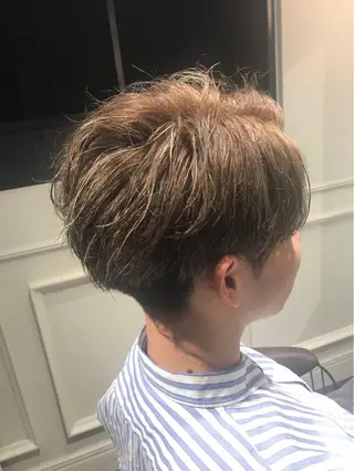 メンズ rina似合わせ レイヤー韓国カラーのヘアスタイル