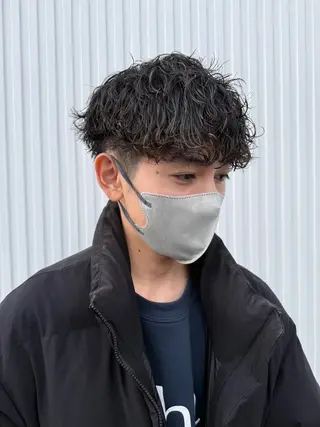 メンズ レイヤー/韓国/ボブ /縮毛矯正/内藤康太のヘアスタイル