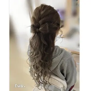 ロング ヘアアレンジ fun./ヘアセット /エクステ/着付のその他イメージ