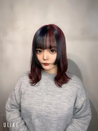 セミロング 池袋ハイトーン/ ブリーチ/増田 雄太のヘアスタイル