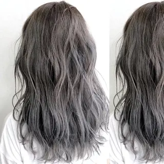 ミディアム カラー JuNブリーチに 縮毛矯正するプロのヘアスタイル