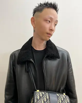 カラー パーマ メンズ 【池袋/スパイキー ショート】ⓝⓘⓜⓤのヘアスタイル