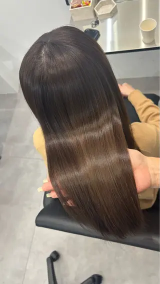 ロング カラー 巻ける縮毛矯正 Sachi🐰のヘアスタイル