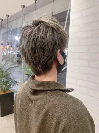 カラー メンズ ケアブリーチ /髪質 改善/古橋圭史郎のヘアスタイル