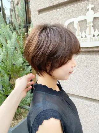 ショート パーマ 美髪❣️縮毛矯正/ 髪質改善✨/山本のヘアスタイル