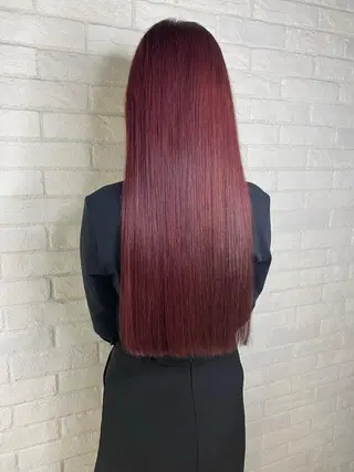 ロング カラー deseo 副店長 透明色艶カラーツバサのヘアスタイル