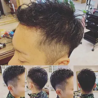 ショート カラー パーマ HAIR LA COUPE所属・佐藤 俊夫のヘアスタイル