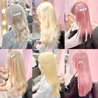 ロング カラー 甘ふわgirly🎀 ハイトーン🤍Ramのヘアスタイル