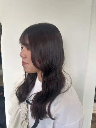 カラー ベージュ/ダブルカラ ー/新潟駅/青柳萌果のヘアスタイル