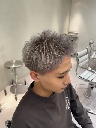 カラー メンズ ブリーチ/パーマ特化 片平和寿のヘアスタイル