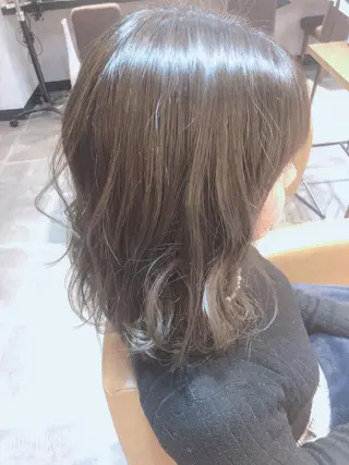 セミロング 髪質改善縮毛矯正 リピートNo.1米倉のヘアスタイル