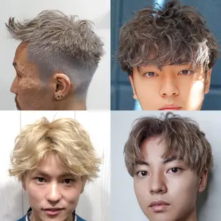 ショート カラー パーマ メンズ 髪質改善🇰🇷 レイヤーカット/梅田のヘアスタイル