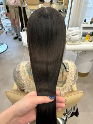 ロング リン🔔ボブ cut ベージュカラー🤎のヘアスタイル