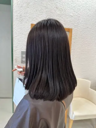 ロング カラー お悩み改善 黄金比みくのヘアスタイル