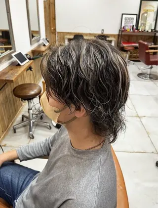 カラー メンズ 🌈ダブルカラー🌈 💚みやのしんじ💚のヘアスタイル