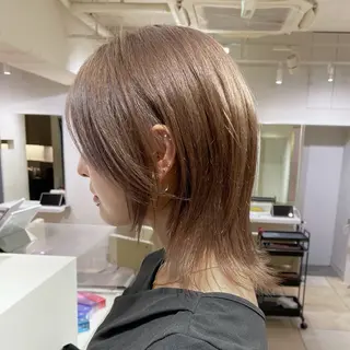 ミディアム 新宿/ネオウルフ✂️ 小顔レイヤー/池田のヘアスタイル