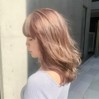 ロング カラー ヘアアレンジ ハイトーン/美髪矯正 🍃大江拓実のヘアスタイル