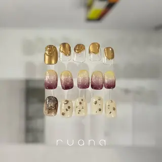 ネイル ニュアンスネイル🧡 rionaのネイルデザイン