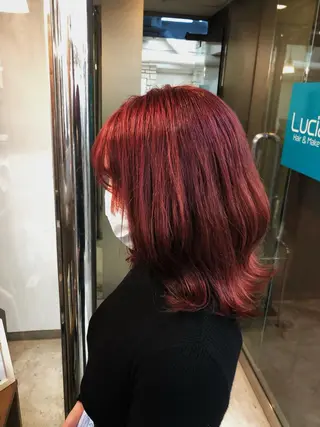 ミディアム ✨艶感/透け感✨Sherry所属・艶髪/ハイトーン Sherryのヘアスタイル