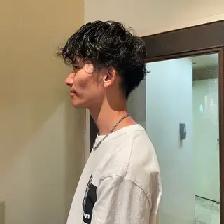 メンズ 髪質改善カラー ベージュ🤎YUMEのヘアスタイル