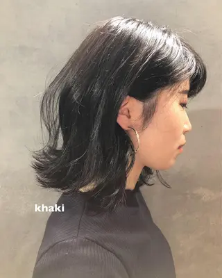ミディアム ツキノキ ミナのヘアスタイル