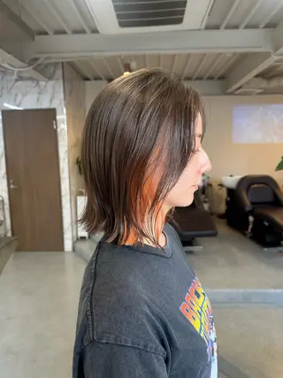 ミディアム カラー ハイトーン×似合わせ 🌱中川慎之介のヘアスタイル