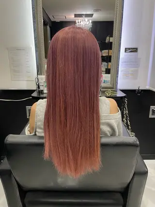 ロング カラー 長田 麻友子のヘアスタイル