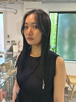 セミロング カラー sakura🌸 レイヤー/韓国ヘアのヘアスタイル