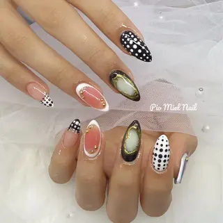 ネイル momo 長さだしのネイルデザイン