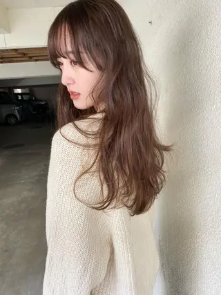 ロング カラー Pia hair Design Yakuin所属・Pia ツボイ ケイタのヘアスタイル